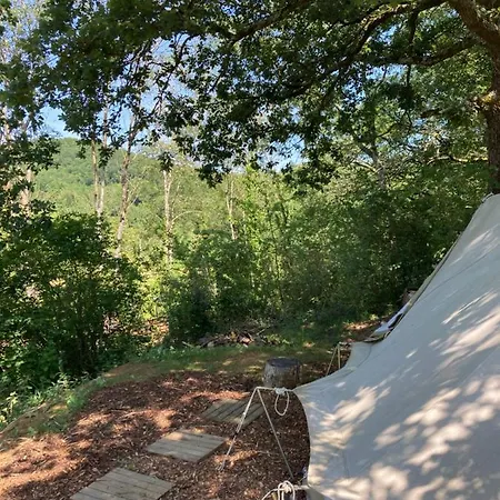 Tente Bivouac&spa Privé Avec Poêle à Bois Idrac-Respailles