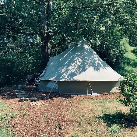 Tente bivouac Option bain chauffée au bois Glamping *