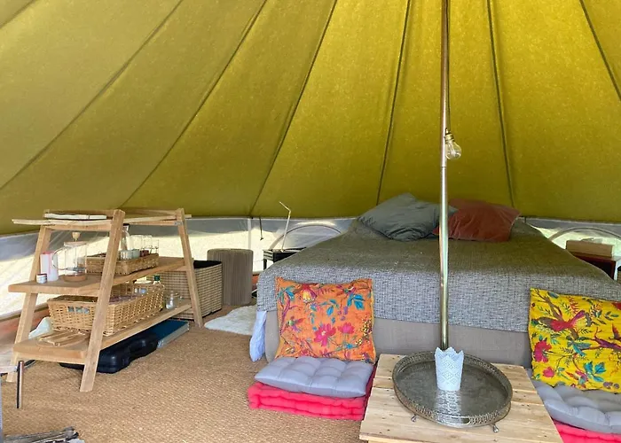 Tente Bivouac Option Bain Chauffée Au Bois Glamping *